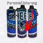 Preview: Trinkflasche/Tumbler 2 Aufsätze Cup 20oz - Cheer Pack - CHEER Uniform Katze PERSONALISIERUNG